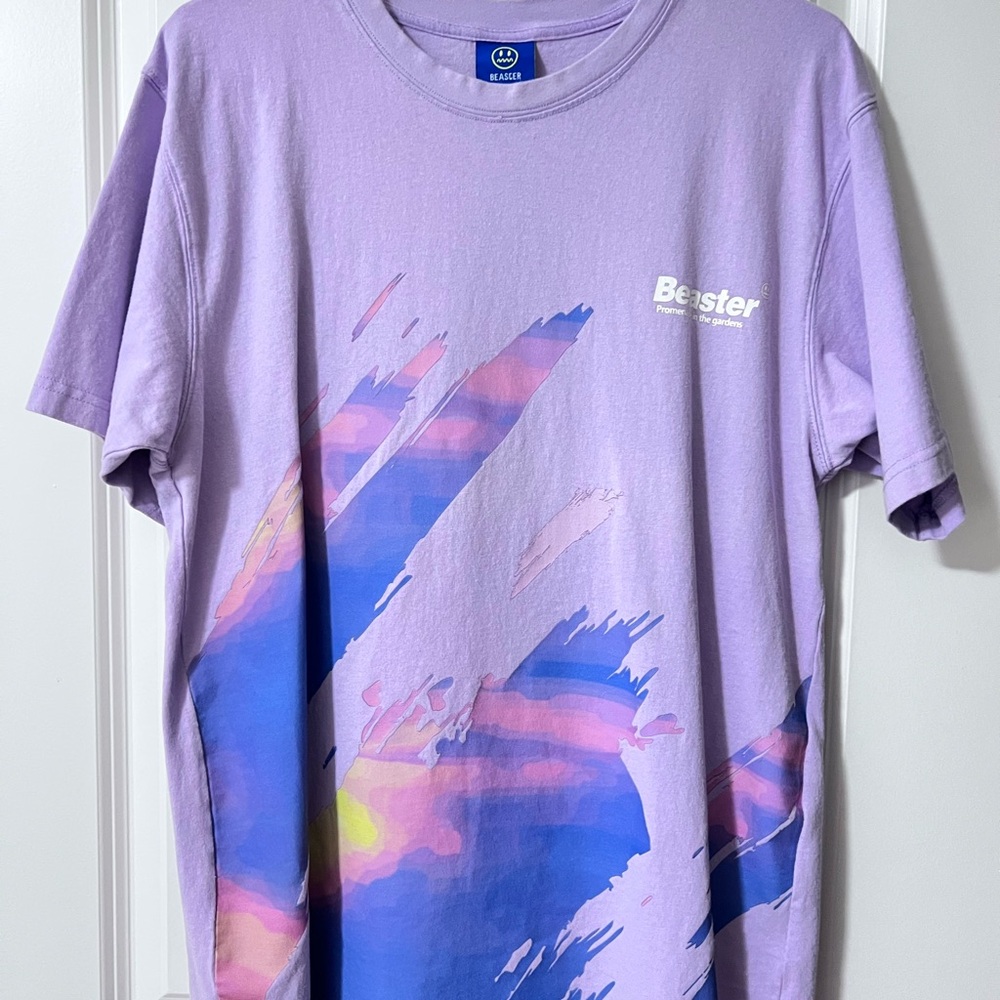 Purple Beaster cotton t-shirt #skater Graphic Men's Shirt